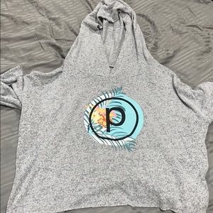 Pure barre cropped pullover; matching leggings too